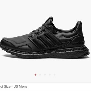 Adidas Ultraboost leather in triple black color -  NWT